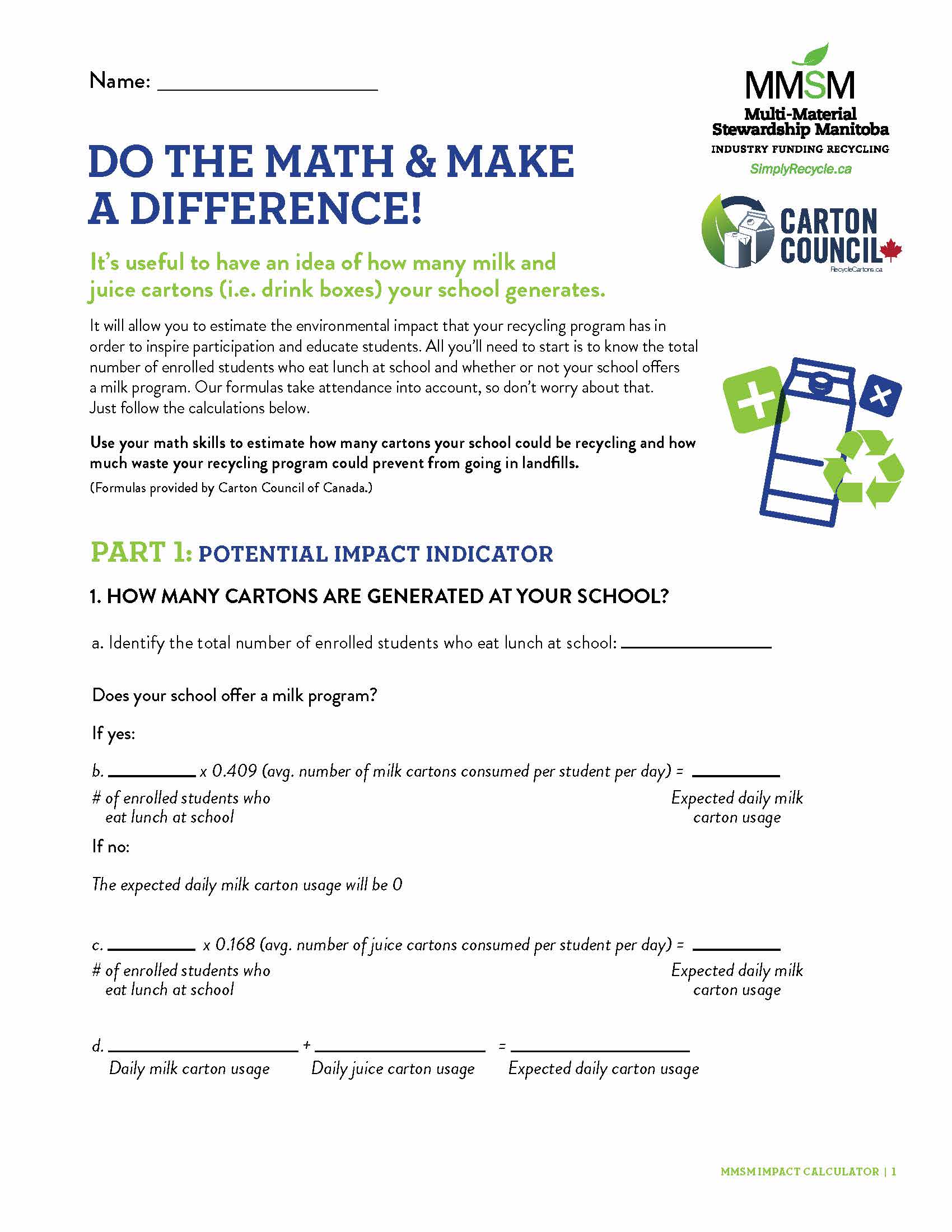 Development of Curriculum Resources with MultiMaterial Stewardship